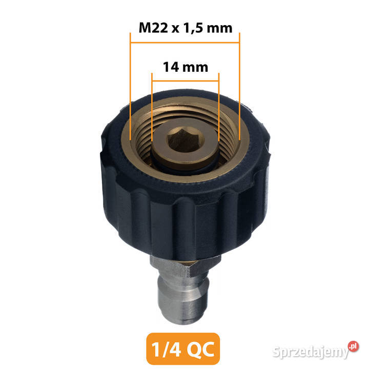Wtyk Szybkozłączka do Myjek Spalinowych M22x15mm