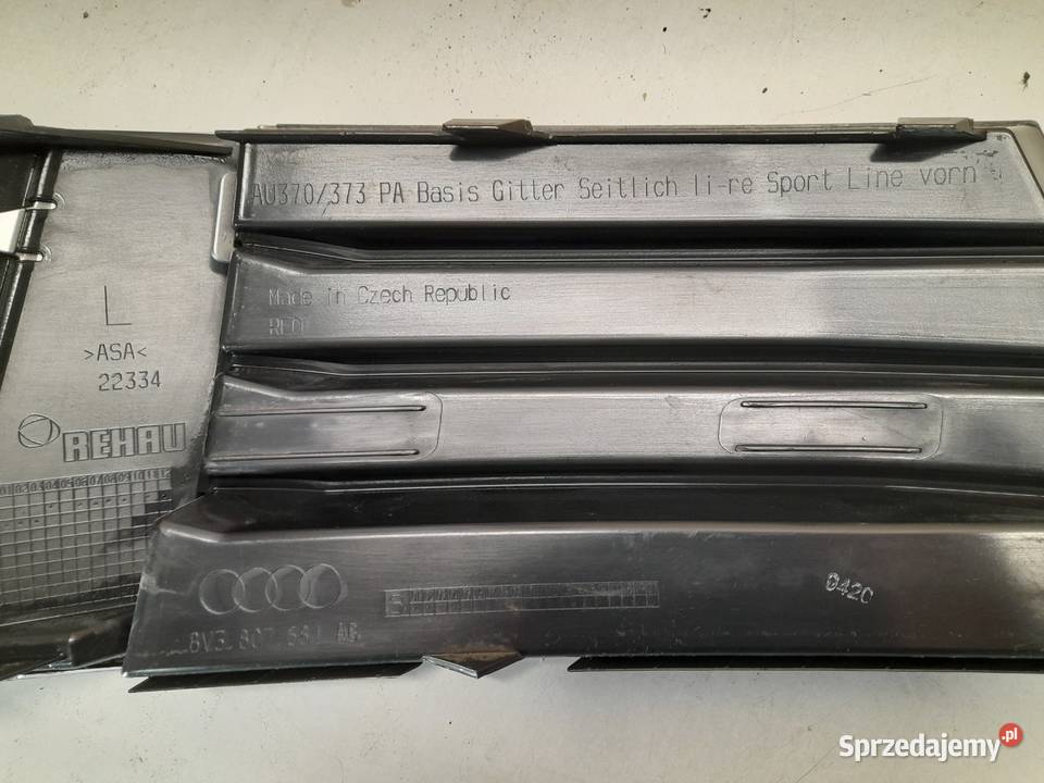 AUDI A3 Kratka zderzaka lewa przód 8V3807681AG Goleniów