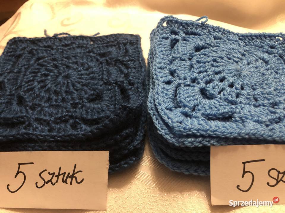 kwadrat babuni pled poduszka rękodzieło szydełko