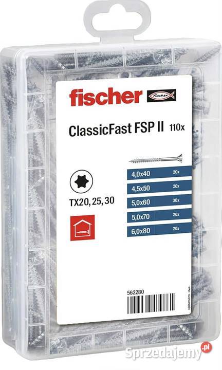 Wkręty do płyt wiórowych Fischer Profi Box Olesno