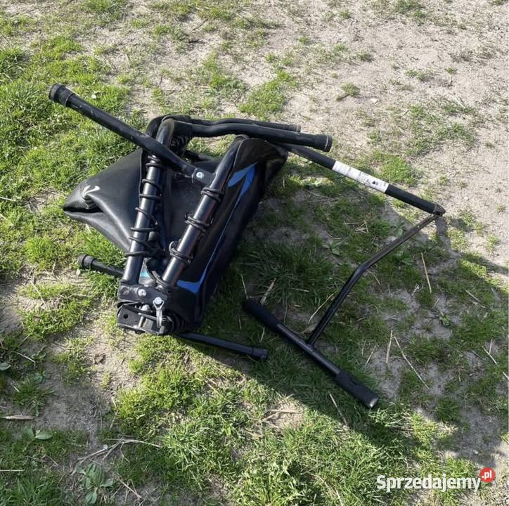 Trampolina fitnes z uchwytem składana