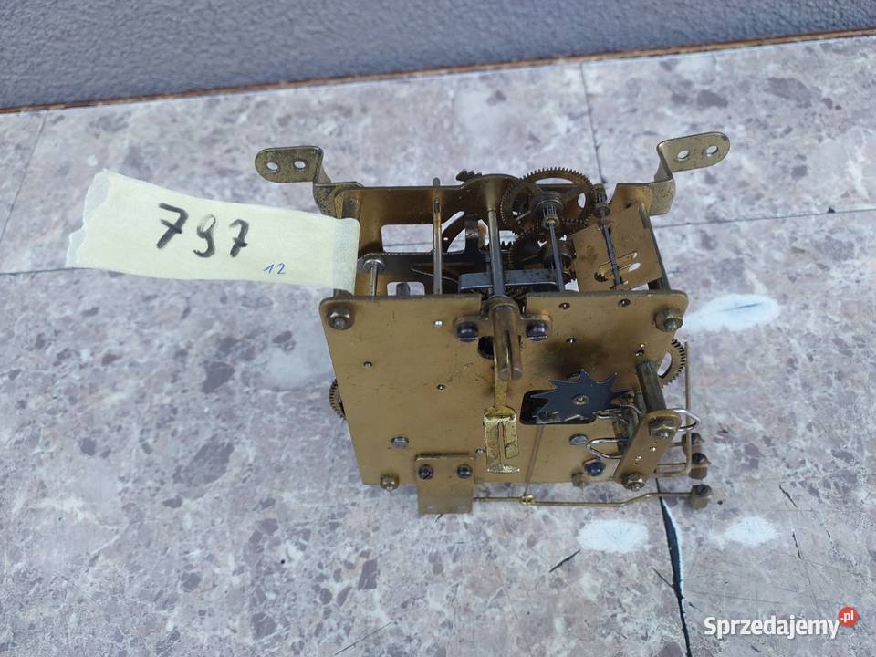797 Mechanizm starego zegara bufetowego Kienzle Antyki Tczew