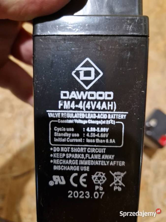 Akumulator żelowy UPS 4V 45Ah WAGI KASY ALARMY MP4 Głogowa