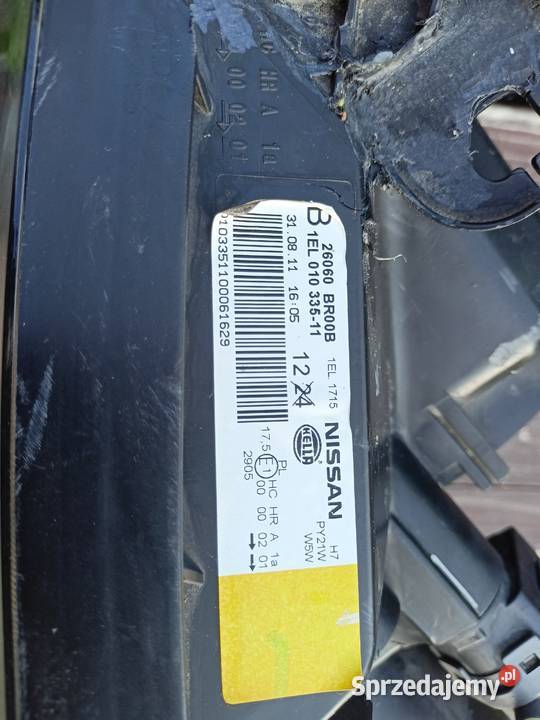 NISSAN Quashqai lewa 2606D BR00B Oświetlenie Ostrów Mazowiecka
