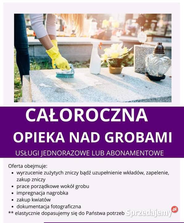 Opieka GrobamiSprzątanie Oława