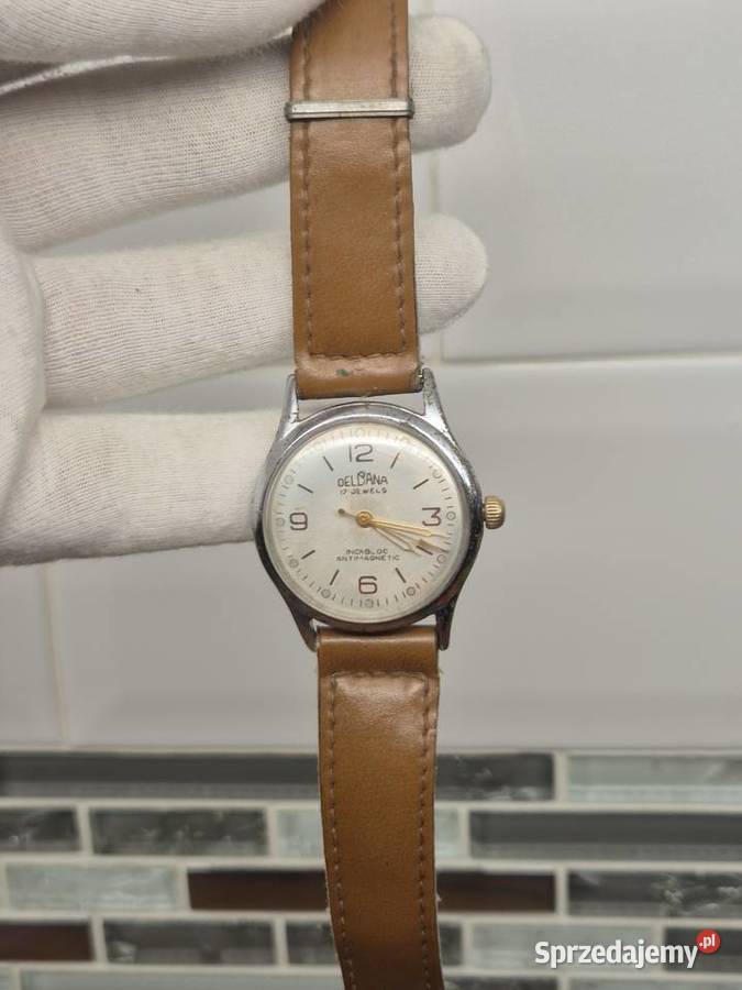 Zegarek vintage Delbana Swiss Chorzów