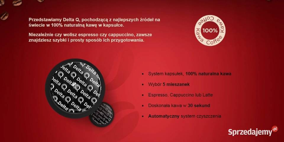 KAPSUŁKI KAWA DO EKSPRESU DO KAWY DELTA Q 4 Kraków