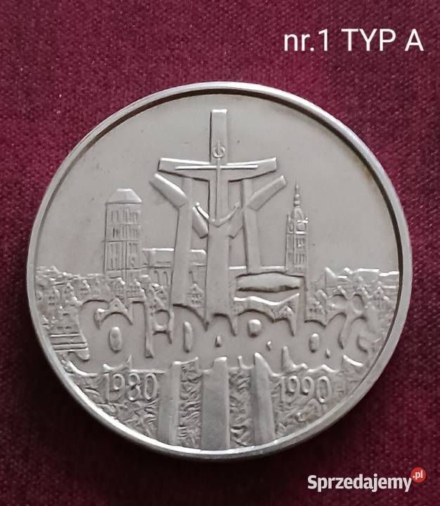 100 000 Solidarność 1990 r Typ A mennicze ideał wielkopolskie Konin