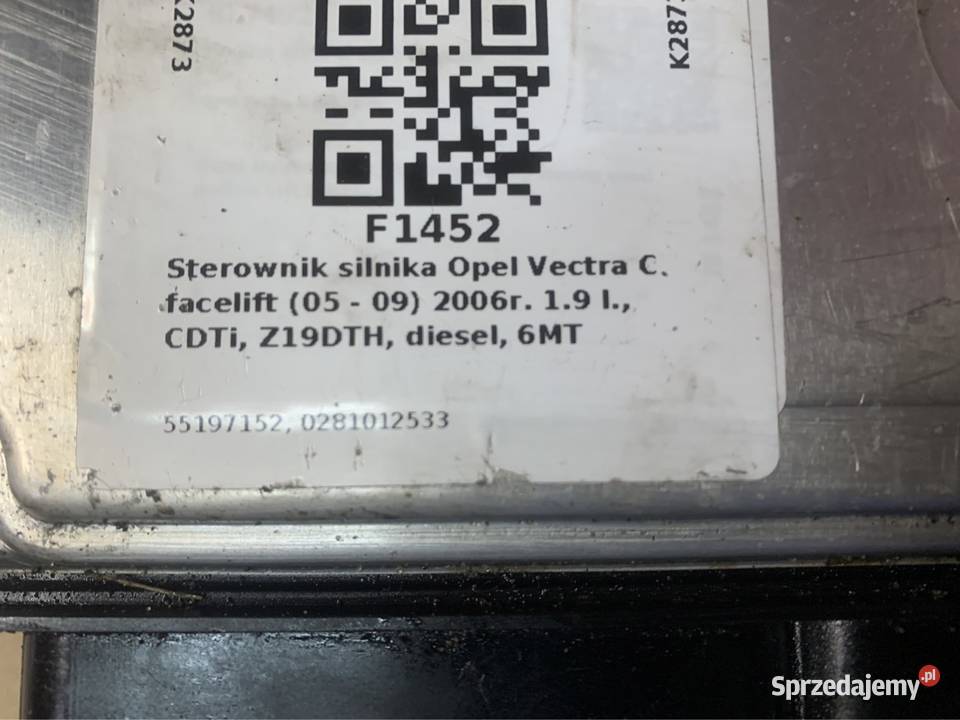 55197152 komputer sterownik silnika Opel Vectra Komputery zachodniopomorskie Szczecin