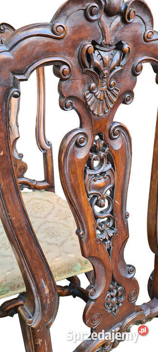 KOMPLET unikatowych krzeseł LUDWIK XV