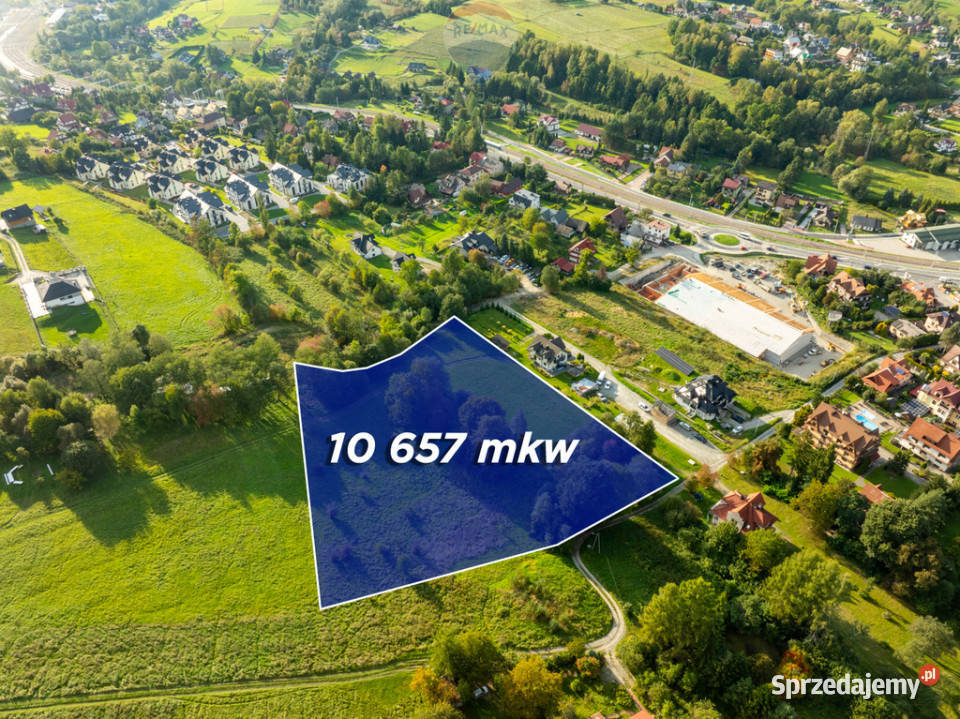 Duża działka budowlana w uzdrowisku Rabka Rabka-Zdrój