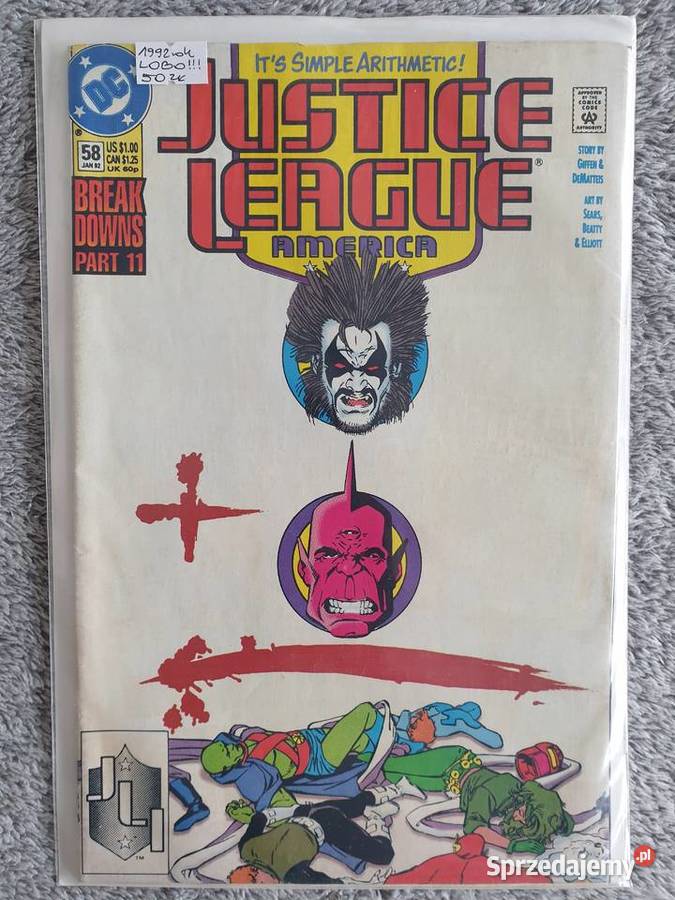 Lobo w Justice League America komiks USA 1992 Gdynia