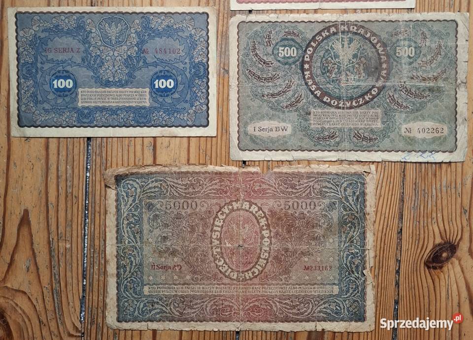 Zestaw Banknotów Stara Polska Marki Polskie Pozostałe