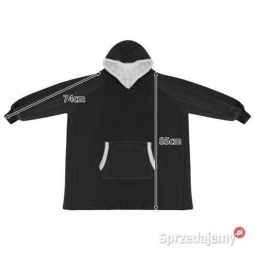 Bluza Koc Oversize XXL czarny śląskie Pawłowice
