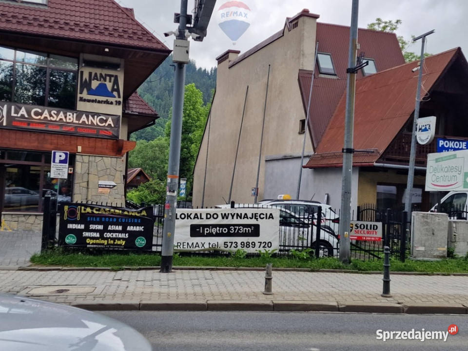 ZAKOPANE LOKAL USŁUGOWY 307 m POD MARKET Wynajem