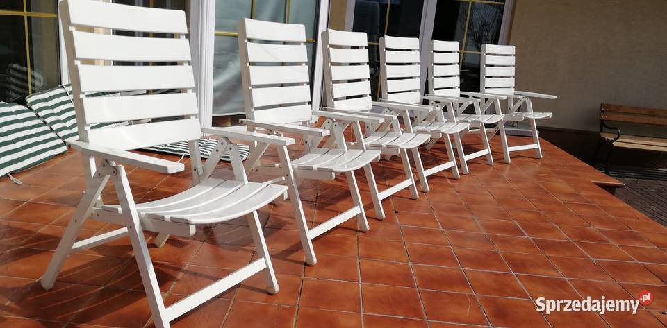 Leżak drewniany regulowane oparcie leżaki mazowieckie Garwolin