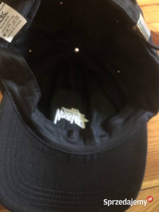 Czarna czapka z daszkiem Stssy Głogów