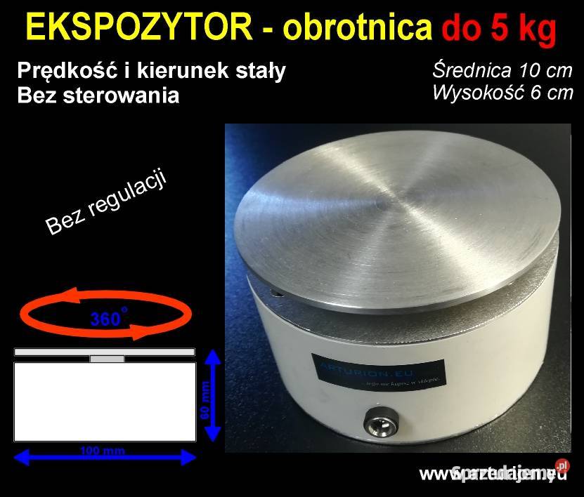 Ekspozytor obrotnica napęd reklamy regulowany do Warszawa sprzedam