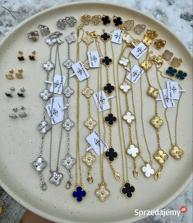 Kolczyki naszyjnik bransoletka łańcuszek VC Warszawa sprzedam