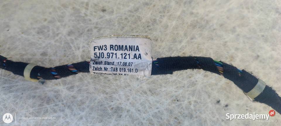 Instalacja elektryczna drzwi prawy przód Skoda Lubin