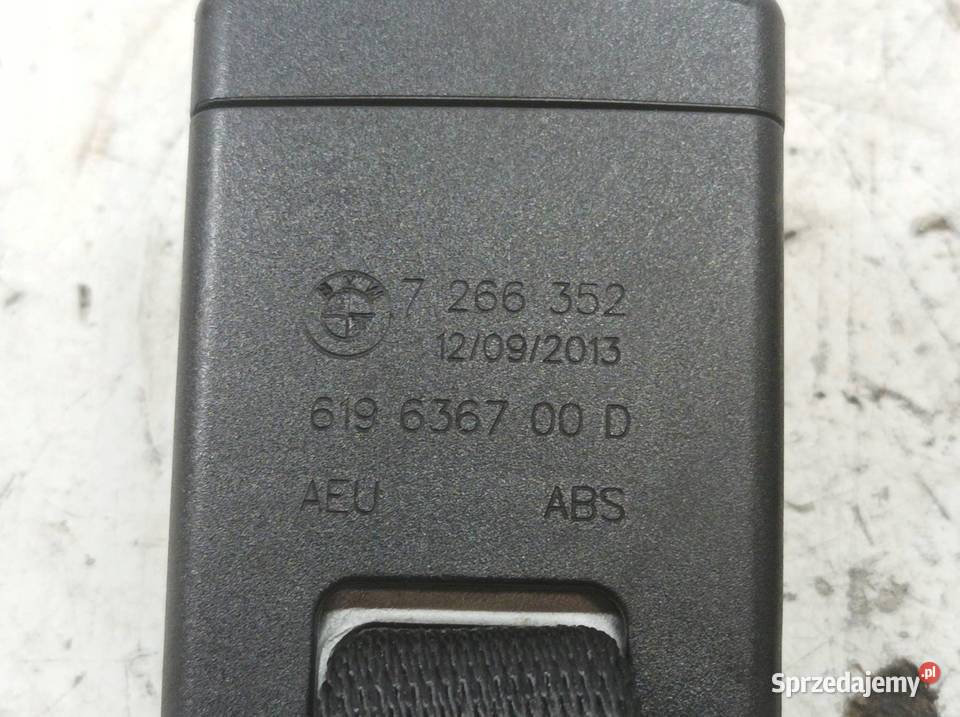 ZAPINKA PASA BEZPIECZEŃSTWA TYŁ KOMPLET 7266352