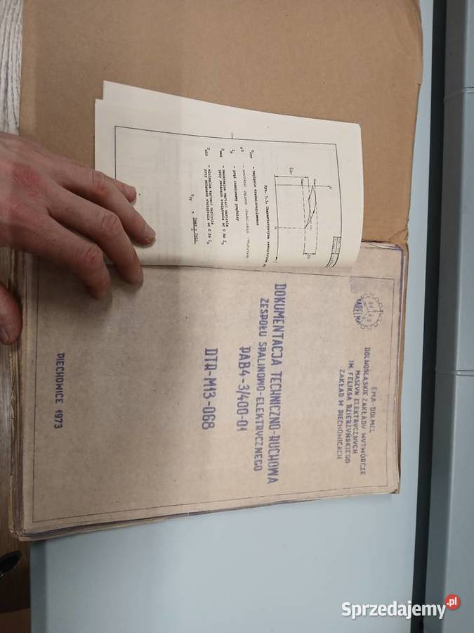 DTR agregatu PAB4 1973r oryginał Pozostałe Szczecinek