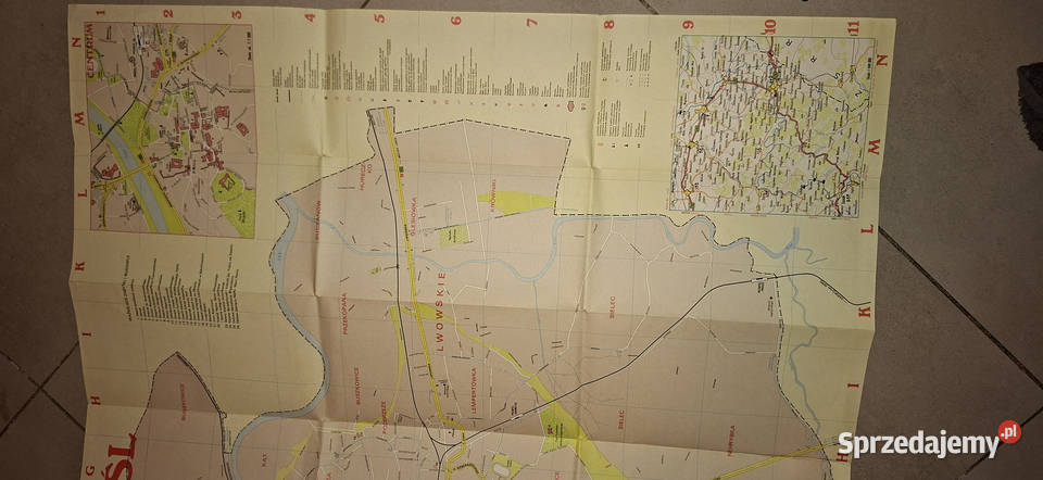 Przemyśl Plan miasta 1989 Niski nakład wyd 1 Łęczyca