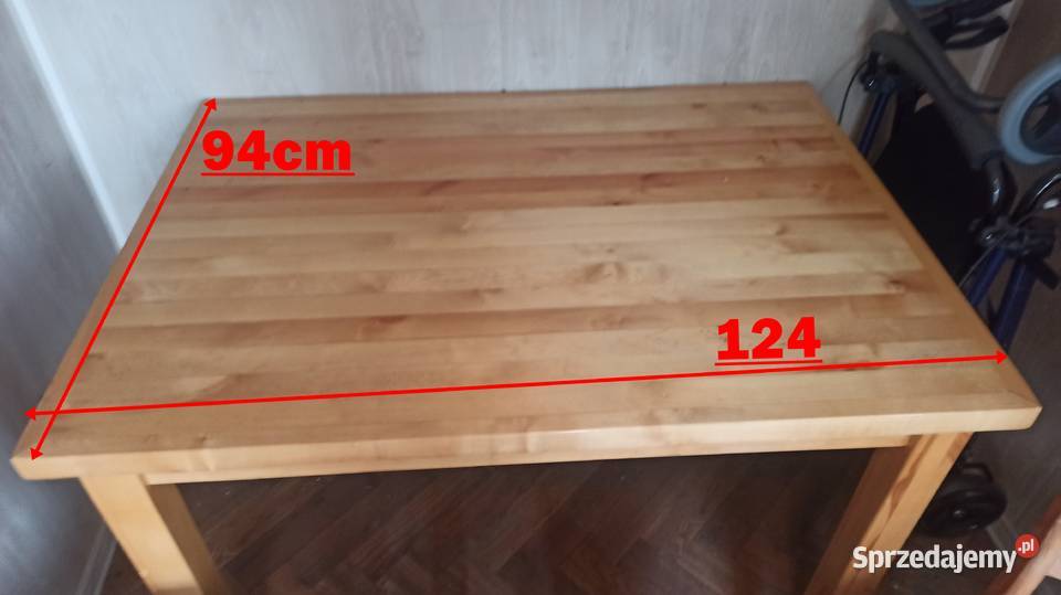 Stol drewniany Meble wielkopolskie Osiek nad Notecią