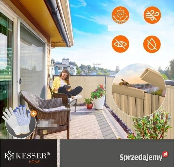 Osłona Balkonowa Pvc Mata Na Balkon Taras Bambus Markizy i osłony sprzedam