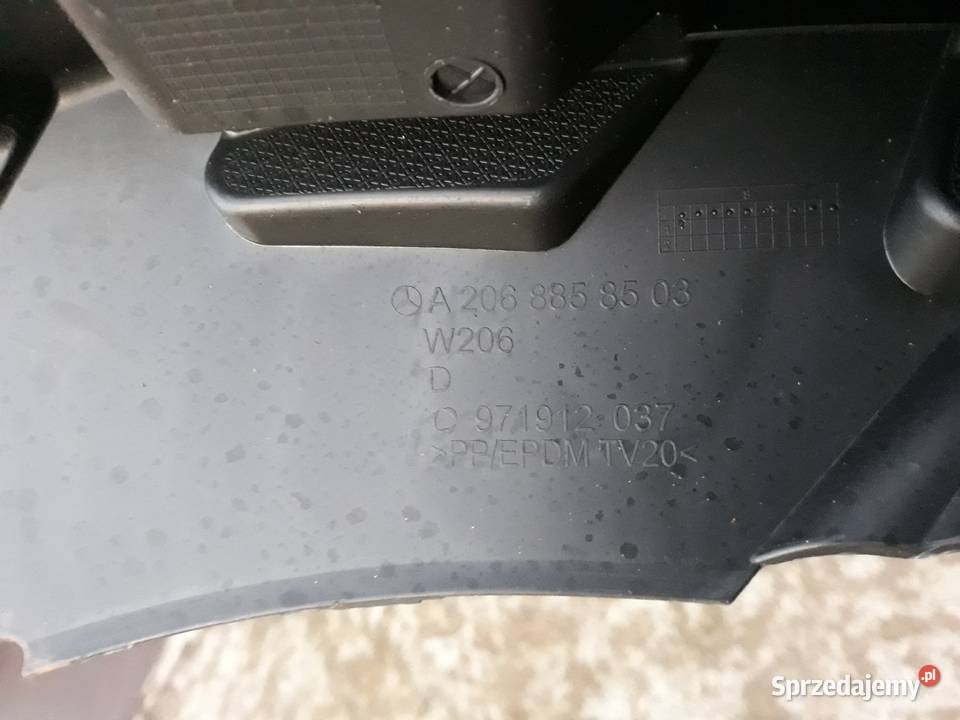 MERCEDES W206 ŚLIZG WZMOCNIENIE ZDERZAKA PRZÓD Międzychód