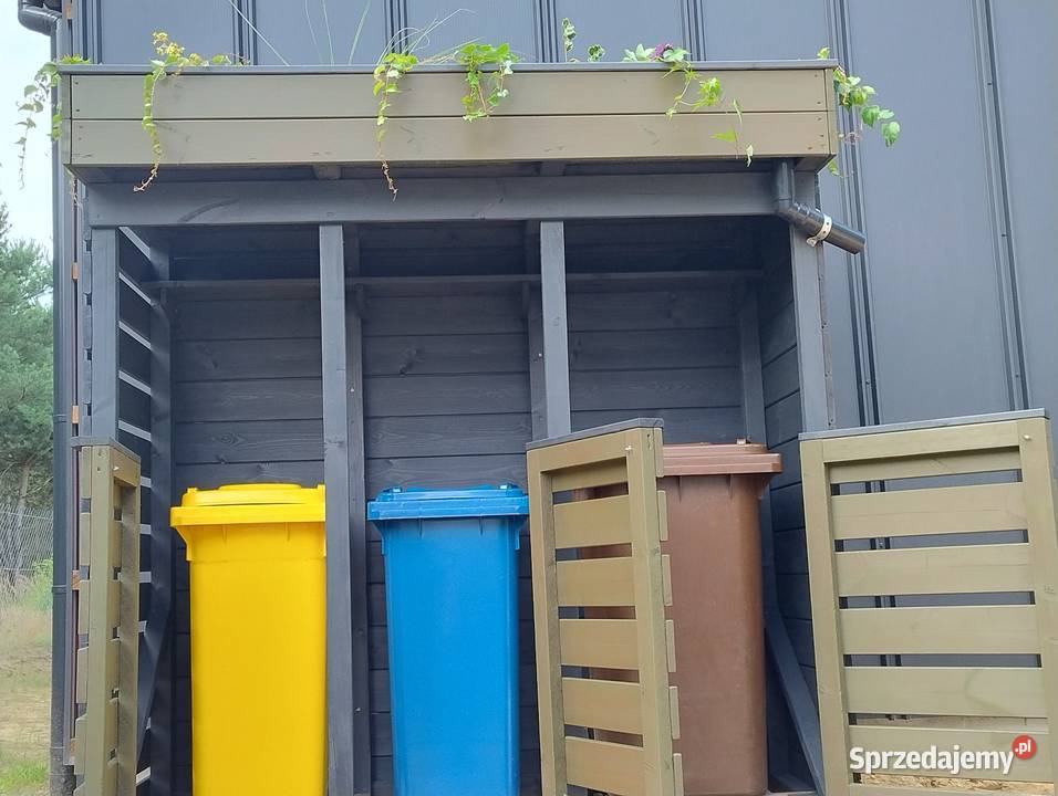 Wiata śmietnikowa osłana na kosze Kawnice