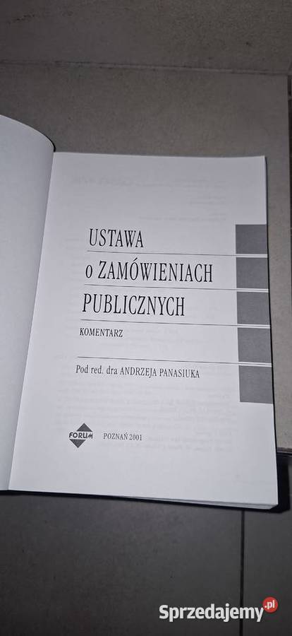 Komentarz do Ustawy o Zamówieniach Publicznych Ostrów Wielkopolski