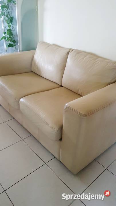 Kanapa sofa skórzana 167 b wygodna 350 85cm Warszawa