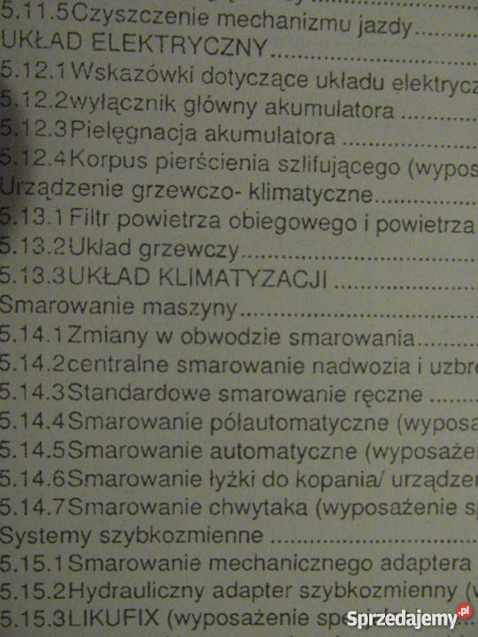 INSTRUKCJA OBSŁUGI DTR LIEBHERR R904 C i inne Rok wydania 2008 Pozostałe Szczecin