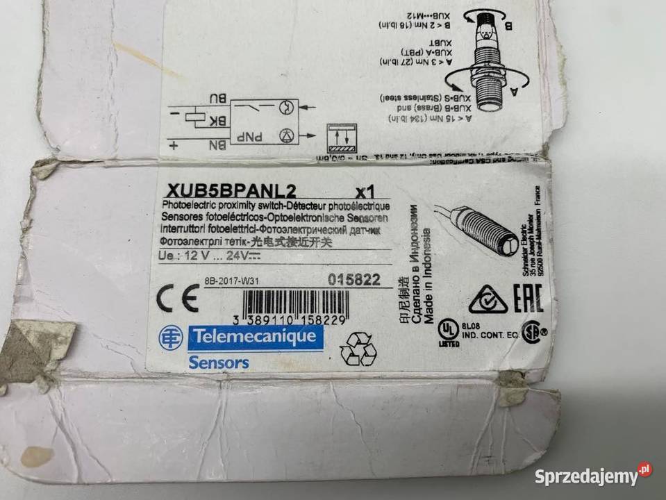 Telemecanique XUB5BPANL2 Photoelectric Sensor Warszawa