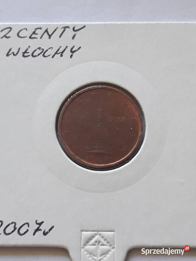 2 Eurocenty Włochy 2007 r wielkopolskie Konin