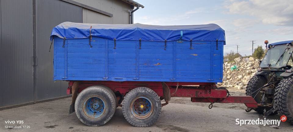 Przyczepa rolnicza tandem wywrotka 10t nieuszkodzony Stupsk