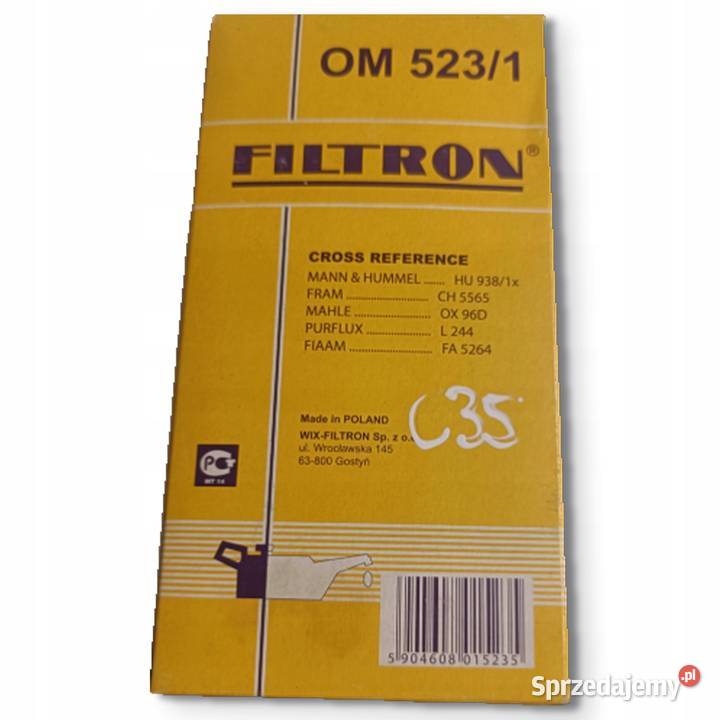 FILTR OLEJU Filtron OM 5231 OM5231 BMW E36 E34 osobowe Chełm