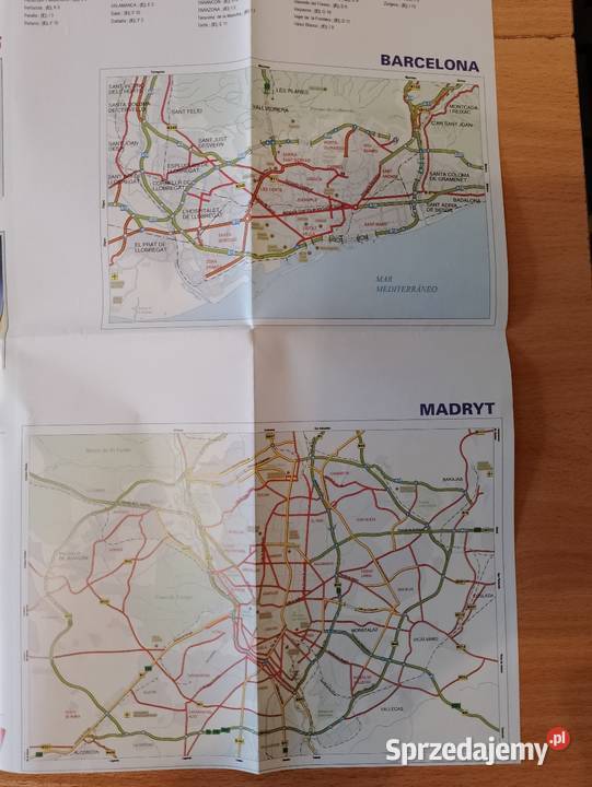 Mapa papierowa HISZPANIA i PORTUGALIA Poznań sprzedam