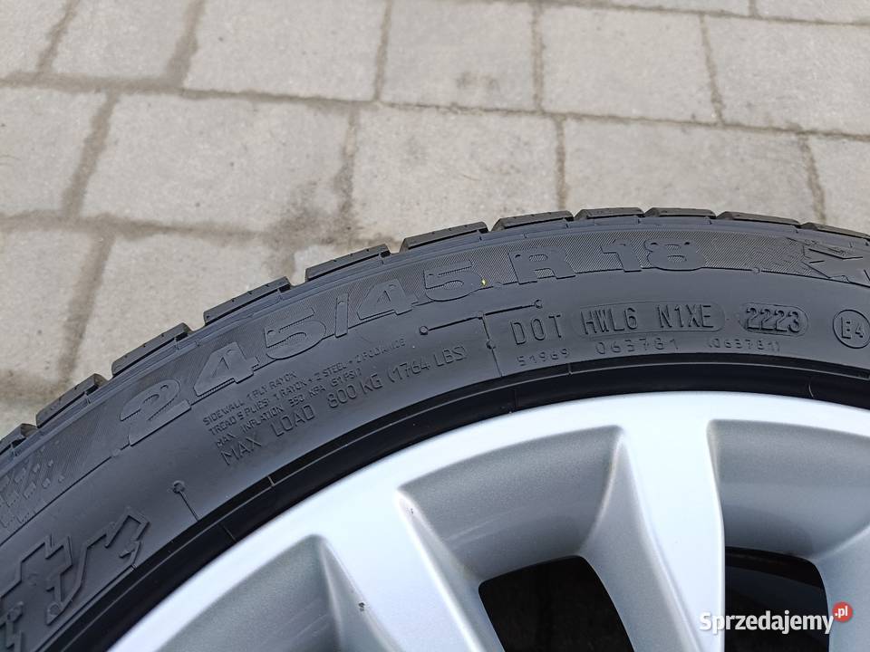 Alufelgi BMW 5x112 ET30 18 z nowymi Zimowymi warmińsko-mazurskie Elbląg