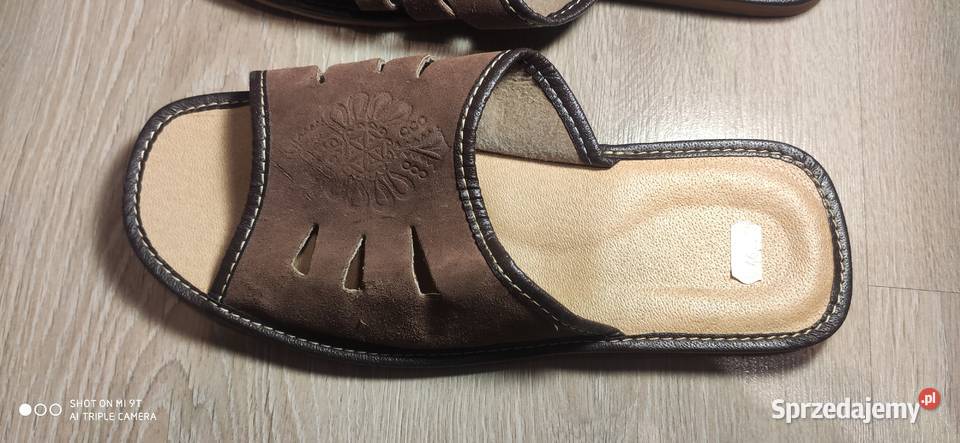 Nowe kapcie męskie skórzane Lublin