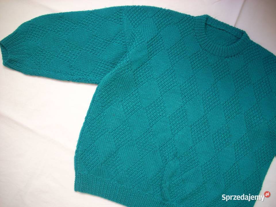 Sweter dziergany na drutach 38 40 Nowy Sącz