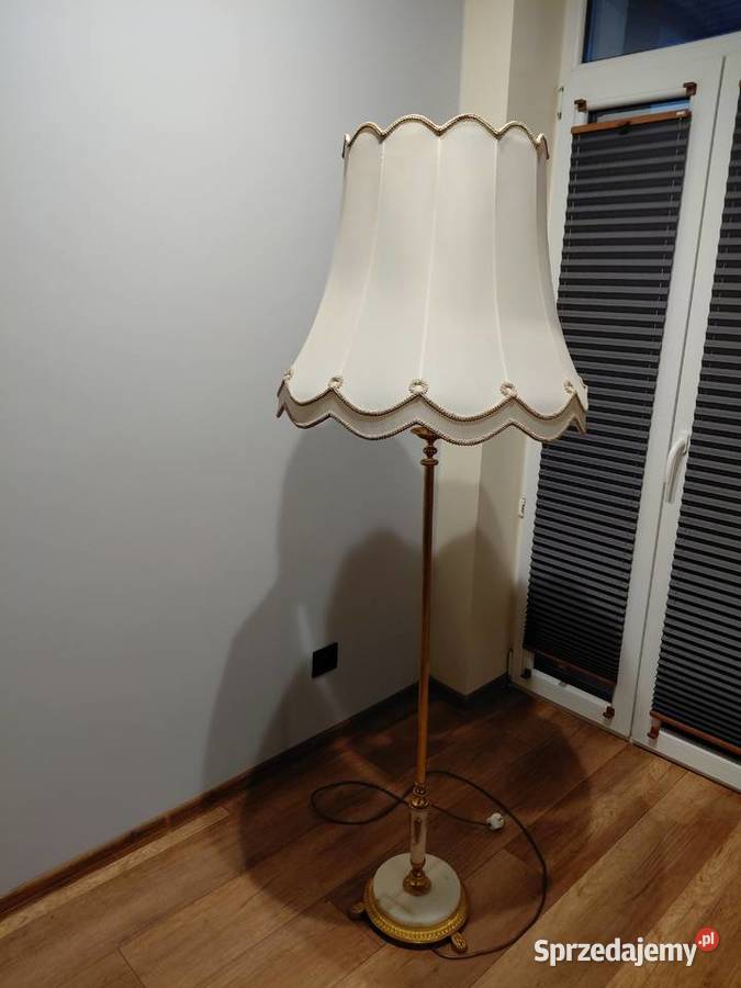 stylowa lampa mosiężna podstawa marmur 224 kujawsko-pomorskie Byczyna sprzedam