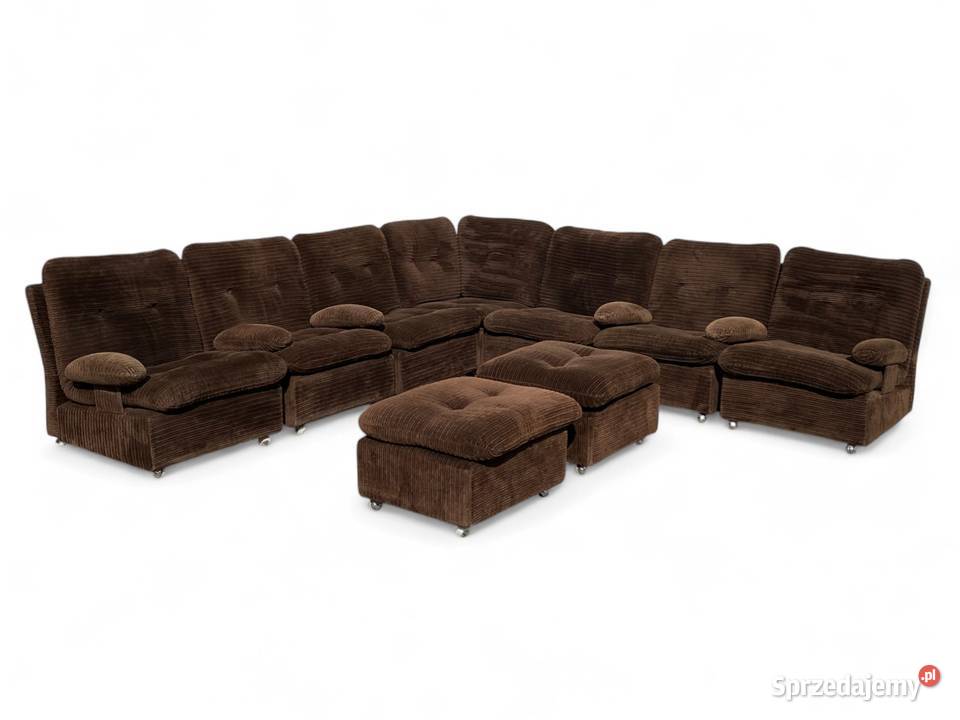 Modułowy narożnik wypoczynkowy vintage lata 70 Gryfice sprzedam