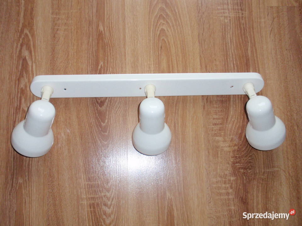 Lampa sufitowa listwa 3 regulowane oprawy kolor Łódź