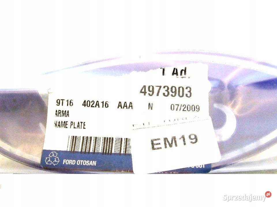EMBLEMAT LOGO ZNACZEK NAPIS FORD CONNECT 75 T200 dolnośląskie Głogów