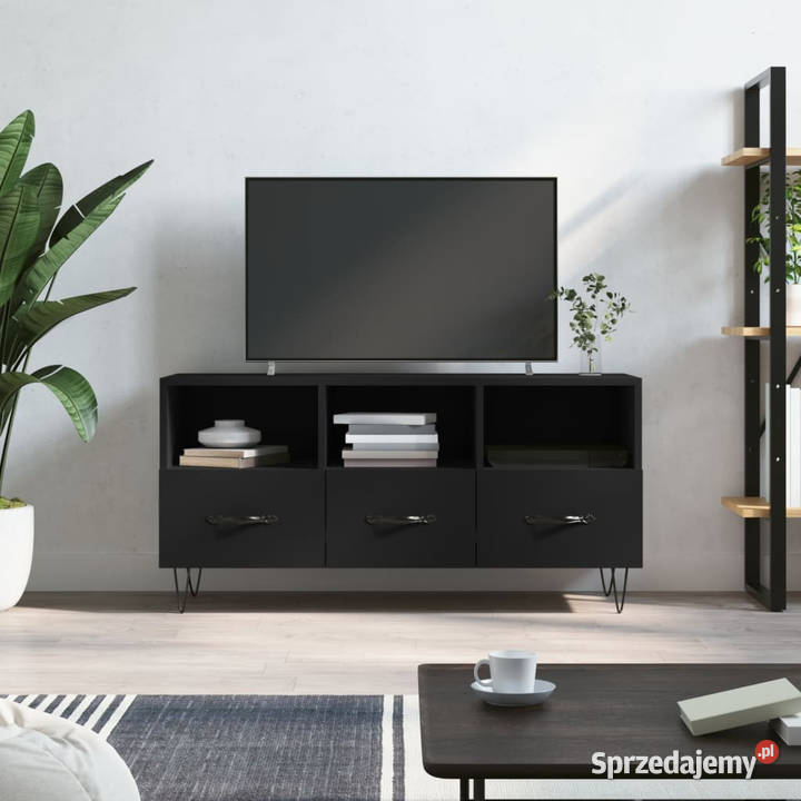 Szafka pod TV czarna 102x36x50 materiał RTV sprzedam