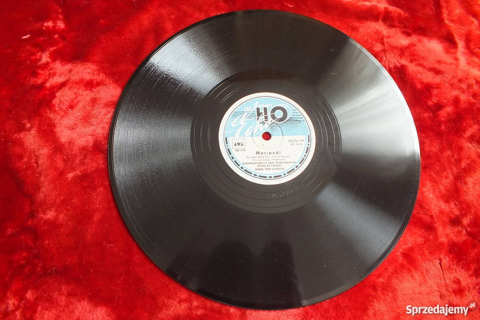 Płyta winylowa szelakowa niemiecka gruba ciężka Żary