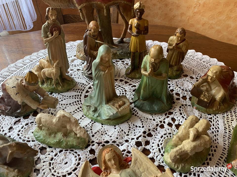 Piękna szopka Bożonarodzeniowa figurki Ślesin sprzedam