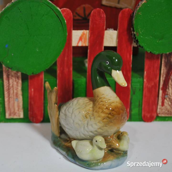 Porcelanowa kacza rodzinka Szczytno